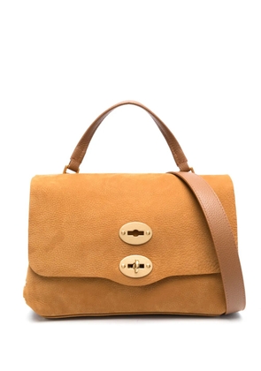Zanellato Postina suede tote bag - Brown