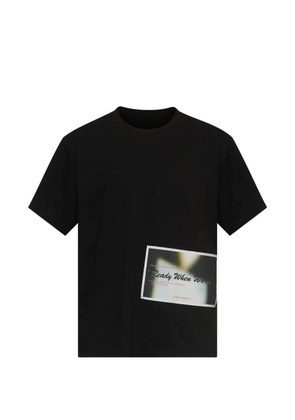 MM6 Maison Margiela patch cotton T-shirt - Black