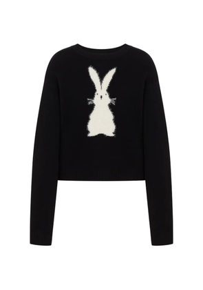 Love Moschino inlaid wool sweater - Black