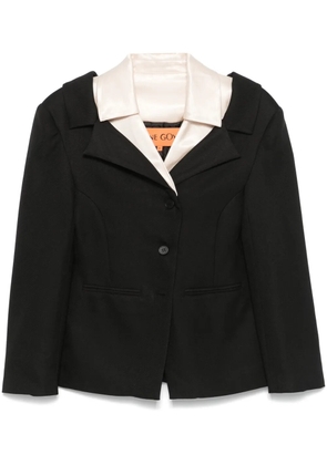 Stine Goya double-collar tailored jacket - Black