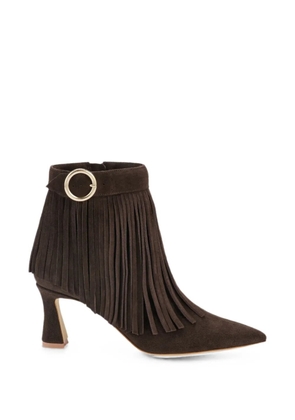 Malone Souliers Donni fringed suede ankle boots - Brown