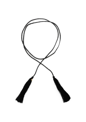 Forte Forte tassel-detail braided belt - Black