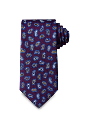 Bona Furtuna paisley-print tie - Purple