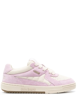 Palm Angels University suede sneakers - White