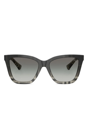 Burberry Eyewear check-pattern cat-eye sunglasses - Grey