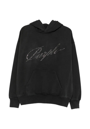 Purple Brand crystal-logo hoodie - Grey