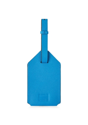 Paul Smith bright blue leather luggage tag