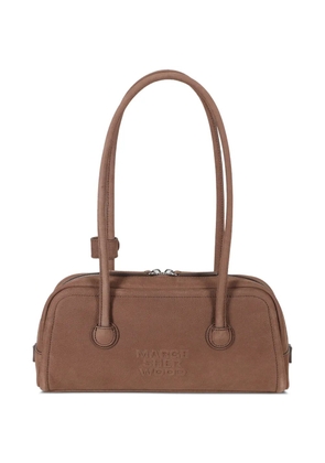 Marge Sherwood nubuck leather clutch bag - Brown