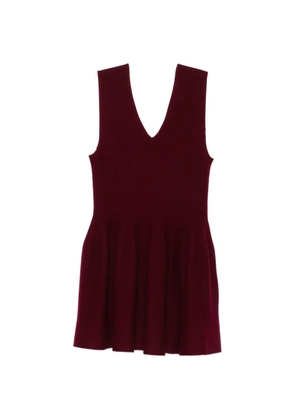 Lisa Yang V-neck mini dress - Red