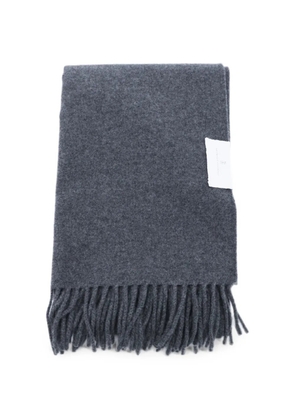 Brunello Cucinelli fringed cashmere scarf - Grey