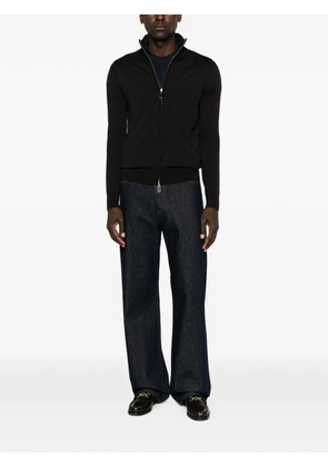 Paolo Pecora zip-up high-neck cardigan - Black