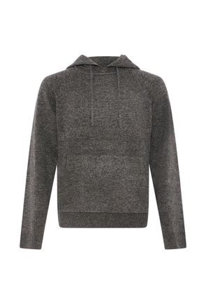 Yves Salomon drawstring raglan-sleeve hoodie - Grey