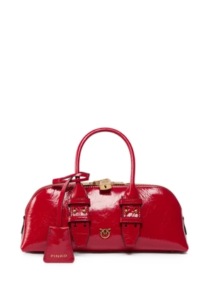 PINKO Escape Bag Horizontal small handbag in new shiny leather - Red