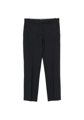 Brunello Cucinelli pressed-crease wool trousers - Black