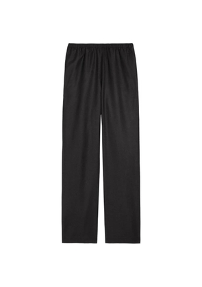 Róhe elasticated-waist trousers - Black