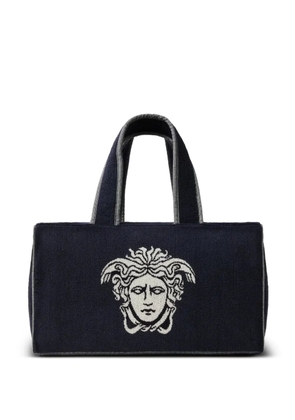 Versace terry-cloth jacquard gym bag - Blue
