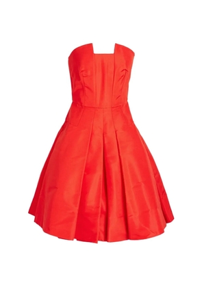 Oscar de la Renta strapless mini dress - Orange