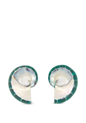 JULIETTA Nautilus earrings - Green