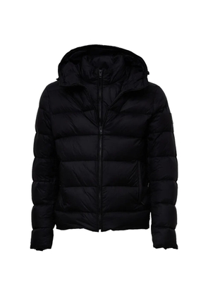 Fay quilted hooded coat - Black