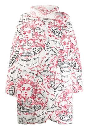 Stella McCartney We Are The Weather reversible padded coat - White