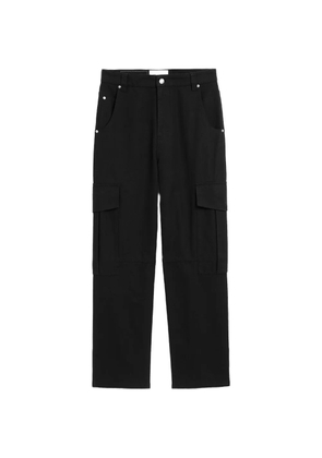 AMI Paris baggy-fit cargo cotton trousers - Black