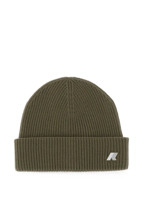 K-Way Brice ribbed-knit beanie hat - Green