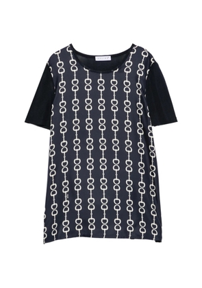 Celine Pre-Owned 2000 chain-link silk T-shirt - Black