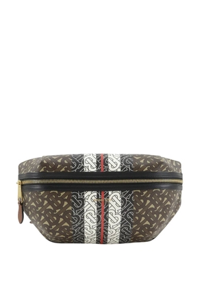 Burberry Pre-Owned 2018-2026 Monogram Stripe E-Canvas belt bag - Brown