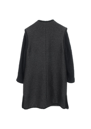 CHANEL Pre-Owned 1986-1988 Cocomark button tweed coat - Black