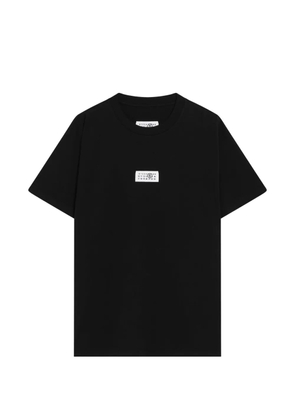 MM6 Maison Margiela logo-patch T-shirt - Black
