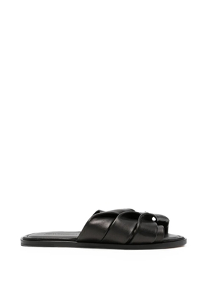 JW Anderson padded crossover sandals - Black