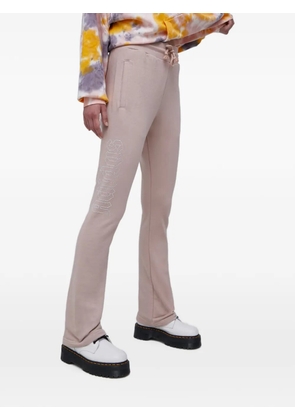 adidas rhinestone-logo trousers - Neutrals