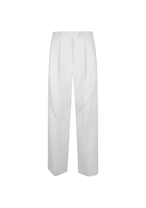 Givenchy double pleat pants in wool and mohair - White