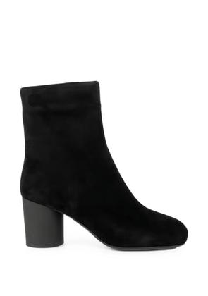 LINDA BAUMANN suede block-heel ankle boots - Black