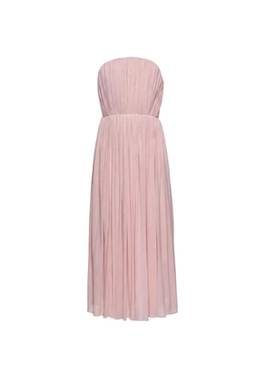 Magda Butrym pleated strapless midi dress - Pink