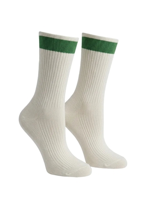 Valentino Garavani stripe-detail socks - Neutrals