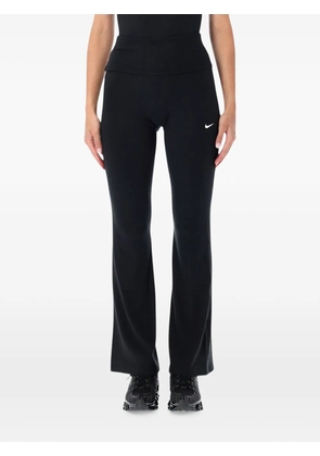 Nike ribbed logo-print trousers - Black