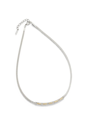 Trussardi crystal-embellished necklace - Silver