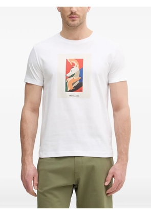Trussardi graphic-print T-shirt - White