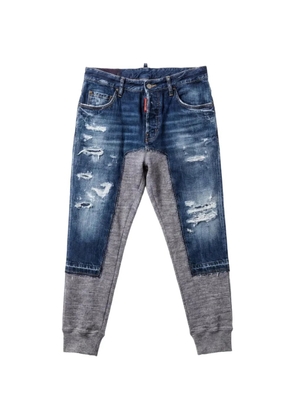 DSQUARED2 distressed panelled jeans - Blue
