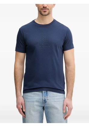 Trussardi logo-embossed T-shirt - Blue