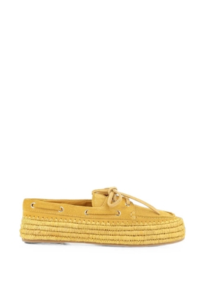 Paloma Barceló Penelope lace-up espadrilles - Yellow