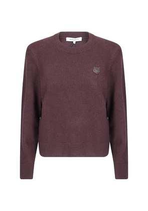 Maison Kitsuné Fox Head sweater - Purple