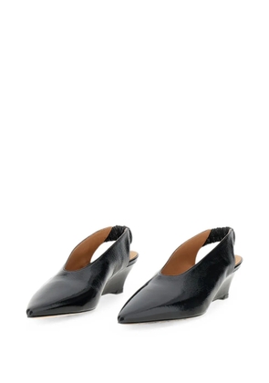 ODISSI pointed-toe wedge pumps - Black