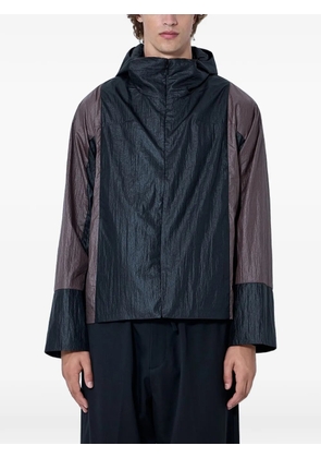 Kiko Kostadinov crinkled colour-block jacket - Black