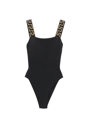Versace Greca-strap swimsuit - Black