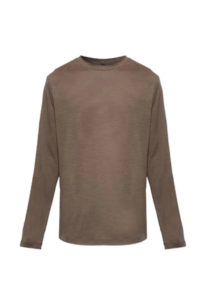 Sease long-sleeve wool T-shirt - Brown