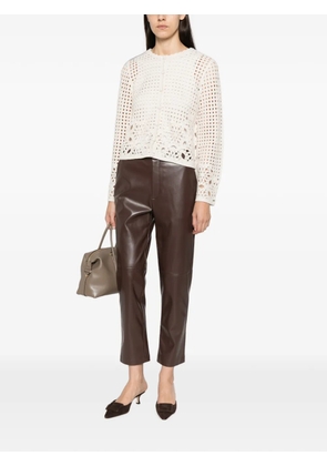 TWINSET seam-detail trousers - Brown
