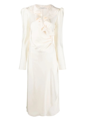 Philosophy Di Lorenzo Serafini ruffle-trim wrap dress - White