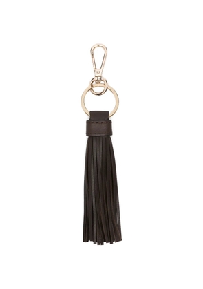 Eleventy tassel leather keyring - Brown